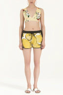 Yellow Printed woven  shorts  11094