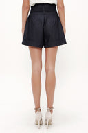 Navy Blue High waist  shorts 11095