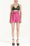 Pink High waist  shorts 11095