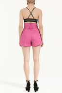 Pink High waist  shorts 11095