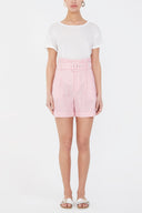 Red High waist  wide cut shorts  11100