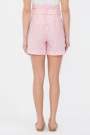 Red High waist  wide cut shorts  11100