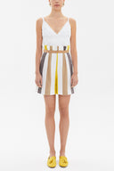 Striped High waist  striped  shorts  11104