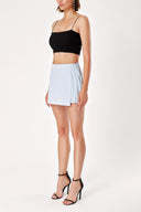 Light Blue Mini short skirt 11106
