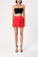 Red Mini short skirt 11106