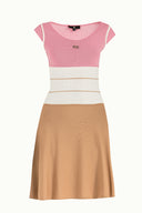 White Ruffle skirt knitwear  dress 28035