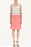 Coral Belted  strappy  knit  dress  28036