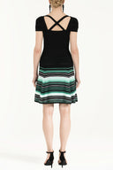 Mint Striped skirt knit dress 28041