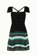 Mint Striped skirt knit dress 28041