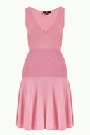 Pink Godet knit  dress  28042