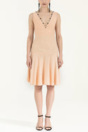 Powder Godet knit  dress  28042