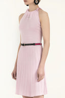 Lilac Pleated skirt knitwear dress 28057