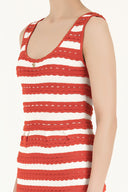 Coral Printed knit gem dress  28061