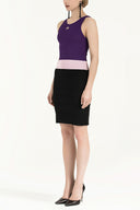 Purple Knit dress 28062