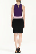 Purple Knit dress 28062