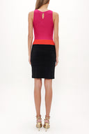 Fuchsia Knit dress 28062