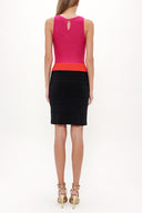Fuchsia Knit dress 28062