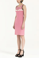 Pink Net knit  dress  28064