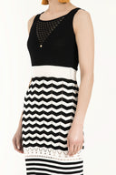 White Knit tank top dress 28084
