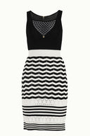 White Knit tank top dress 28084