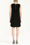 Black Metal accessory mini  dress  90642