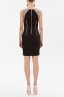 Brown Slim fit mini dress 90647