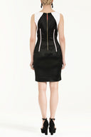 Black White Slim fit mini dress 90647