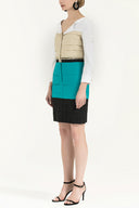 Water green Colourful poplin mini dress 90653