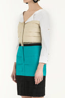 Water green Colourful poplin mini dress 90653