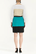 Water green Colourful poplin mini dress 90653