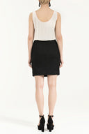 Black Silk mini dress 90661