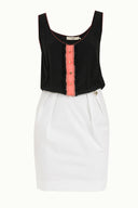 White Silk mini dress 90661