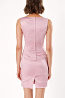 Pink SATIN DRESS 90668