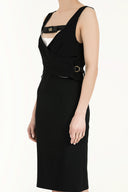 Black White Slim fit mini dress 90683