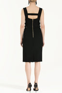 Black White Slim fit mini dress 90683