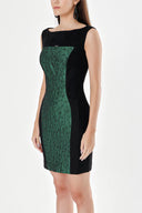 Green SLIM FIT WOOL DRESS 90760