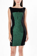 Green SLIM FIT WOOL DRESS 90760
