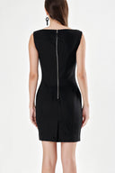 Green SLIM FIT WOOL DRESS 90760