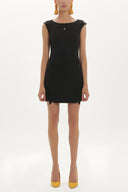 Black Slim fit mini dress 90763