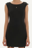 Black Slim fit mini dress 90763