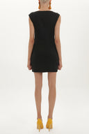 Black Slim fit mini dress 90763