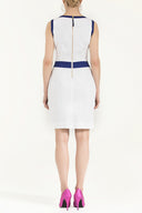 White Metal detail cotton  mini dress  90799