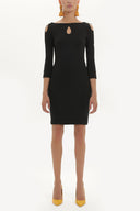 Black Slim fit dress 90845