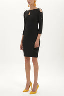 Black Slim fit dress 90845