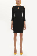 Black Slim fit dress 90845