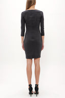 Gray Slim fit dress 90845