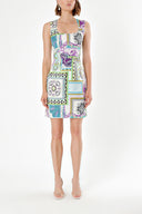 Green PATTERNED DRESS 90853