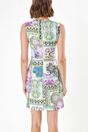 Green PATTERNED DRESS 90853