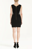 Black Studded Slim fit  mini dress  90883