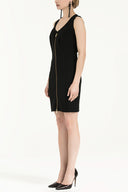 Black Slim fit mini dress 90947